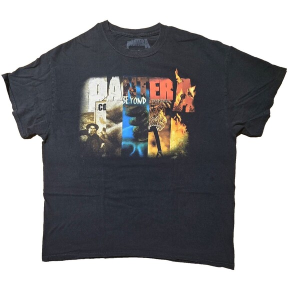 PANTERA Shirt VTG Album Cover Collage 1990-2000 XL CFH Vulgar Beyond Trendkill - Picture 1 of 6